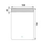 Nimco Miroirs - Miroir avec éclairage LED, 500x700 mm, capteur tactile, aluminium ZP 23001V Nimco Miroirs - Miroir avec éclairage LED, 500x700 mm, capteur tactile, aluminium ZP 23001V