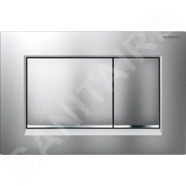 Geberit Kombifix - Bâti-support pour WC suspendu avec plaque de déclenchement Sigma 30, chrome mat/chrome + Ideal Standard Tesi