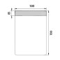 Nimco Miroirs - Miroir avec éclairage LED, 500x700 mm, aluminium ZP 23001 Nimco Miroirs - Miroir avec éclairage LED, 500x700 mm, aluminium ZP 23001