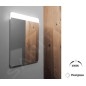 Nimco Miroirs - Miroir avec éclairage LED, 500x700 mm, aluminium ZP 23001 Nimco Miroirs - Miroir avec éclairage LED, 500x700 mm, aluminium ZP 23001
