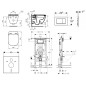 Geberit Duofix - Set de bâti-support, WC suspendu Rimless+ abattant SoftClose Ideal Standard Tesi, plaque de déclenchement