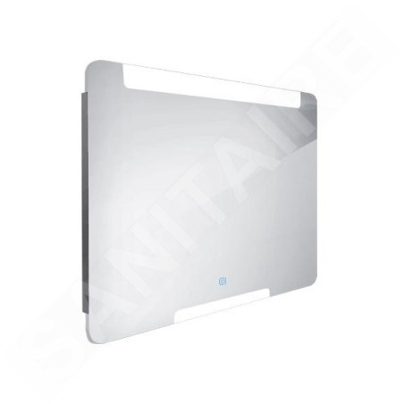 Nimco Miroirs - Miroir avec éclairage LED, 900x700 mm, capteur tactile, aluminium ZP 22019V