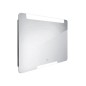 Nimco Miroirs - Miroir avec éclairage LED, 900x700 mm, capteur tactile, aluminium ZP 22019V