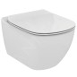 Geberit Duofix - Bâti-support pour WC suspendu avec plaque de déclenchement Sigma 50, blanc alpin + Ideal Standard Tesi –