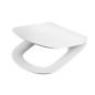 Geberit Duofix - Bâti-support pour WC suspendu avec plaque de déclenchement Sigma 50, blanc alpin + Ideal Standard Tesi –