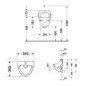 Duravit Urinals - Urinoir Jim, blanc 0850350000 Duravit Urinals - Urinoir Jim, blanc 0850350000