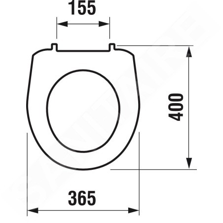 Jika Lyra plus - Abattant WC, blanc H8933830000001