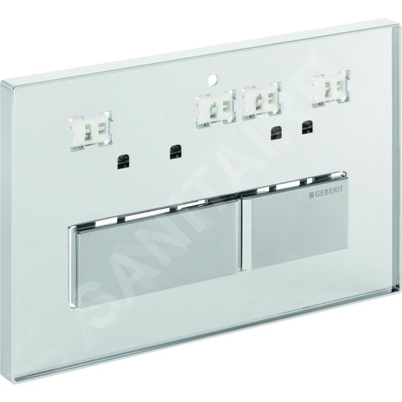 Geberit Sigma50 - Bouton de commande de chasse d’eau, sans remplissage 115.788.00.1