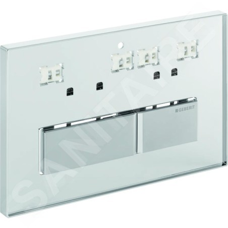 Geberit Sigma50 - Bouton de commande de chasse d’eau, sans remplissage 115.788.00.1