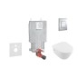 Grohe Uniset - Bâti-support pour WC suspendu + cuvette et siège Villeroy & Boch 38643SET-KB