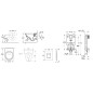 Grohe Uniset - Bâti-support pour WC suspendu + cuvette et siège Villeroy & Boch 38643SET-KB