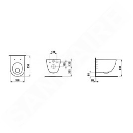 Laufen Pro - WC suspendu, 530x360 mm, avec LCC, blanc H8209594000001