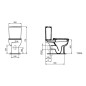 Ideal Standard Esedra - WC à poser, sortie par le bas/par arrière, blanc T283401 Ideal Standard Esedra - WC à poser, sortie par le bas/par arrière, blanc T283401