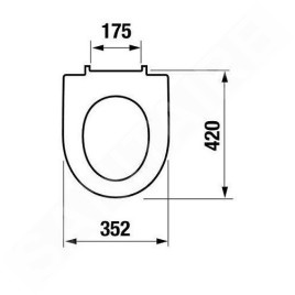 Jika Lyra plus - Abattant WC, blanc H8903840000631