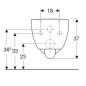Geberit Selnova - WC suspendu, 530x355 mm, Rimfree, blanc 500.694.01.2 Geberit Selnova - WC suspendu, 530x355 mm, Rimfree, blanc 500.694.01.2