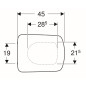 Geberit Selnova Square - abattant de WC, duroplast, Softclose, blanc 500.334.01.1