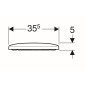 Geberit Selnova Square - abattant de WC, duroplast, Softclose, blanc 500.334.01.1