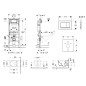Geberit Duofix - Ensemble bâti-support, cuvette de toilette et siège ME by Starck, Rimless, SoftClose, plaque Sigma30, chrome
