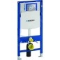 Geberit Duofix - Ensemble bâti-support, cuvette de toilette et siège ME by Starck, Rimless, SoftClose, plaque Sigma30, chrome