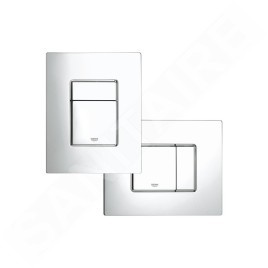 Grohe Uniset - Ensemble bâti-support, cuvette de toilette et siège ME by Starck, Rimless, SoftClose, plaque Skate Cosmo, chrome