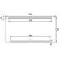 Nimco Miroirs - Miroir avec éclairage LED, 1400x700 mm, capteur tactile, aluminium ZP 22008V Nimco Miroirs - Miroir avec éclairage LED, 1400x700 mm, capteur tactile, aluminium ZP 22008V
