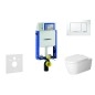 Geberit Kombifix - Ensemble bâti-support, cuvette de toilette et siège ME by Starck, Rimless, SoftClose, plaque Sigma30,