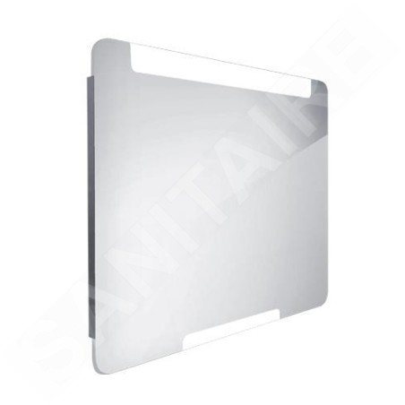 Nimco Miroirs - Miroir avec éclairage LED, 800x700 mm, aluminium ZP 22003
