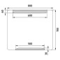Nimco Miroirs - Miroir avec éclairage LED, 800x700 mm, aluminium ZP 22003 Nimco Miroirs - Miroir avec éclairage LED, 800x700 mm, aluminium ZP 22003