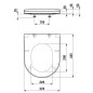 Laufen Cleanet Navia - Siège WC, fermeture SoftClose, blanc mat H8916017570001