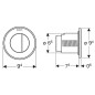 Geberit Systèmes de chasse d’eau - Déclenchement à distance type 10, pneumatique, pour rinçage double touche, chrome brossé /