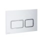 Ravak Twin - Bouton de commande de la chasse d'eau, en satin X01739 Ravak Twin - Bouton de commande de la chasse d'eau, en satin X01739