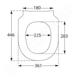 Villeroy & Boch Subway 3.0 - Abattant WC, CeramicPlus, Stone White 8M4261RW