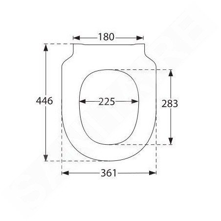 Villeroy & Boch Subway 3.0 - Abattant WC, CeramicPlus, Stone White 8M4261RW