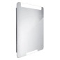 Nimco Miroirs - Miroir avec éclairage LED, 600x800 mm, aluminium ZP 22002 Nimco Miroirs - Miroir avec éclairage LED, 600x800 mm, aluminium ZP 22002