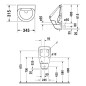 Duravit Urinals - Urinoir électronique, arrivée d'eau arrière, alimentation secteur, WonderGliss, blanc 08303700931 Duravit Urinals - Urinoir électronique, arrivée d'eau arrière, alimentation secteur, WonderGliss, blanc 08303700931