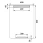 Nimco Miroirs - Miroir avec éclairage LED, 600x800 mm, aluminium ZP 22002 Nimco Miroirs - Miroir avec éclairage LED, 600x800 mm, aluminium ZP 22002