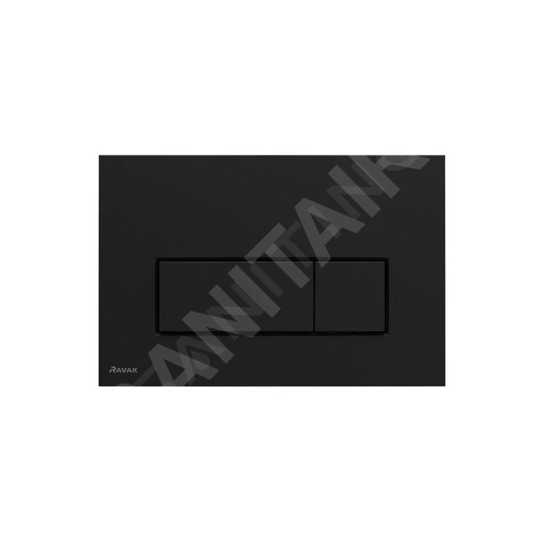 Ravak Uni Slim - Plaque de déclenchement, noir mat X01744