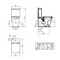 Ideal Standard i.Life S - Réservoir de chasse, alimentation par le bas, blanc T473501 Ideal Standard i.Life S - Réservoir de chasse, alimentation par le bas, blanc T473501