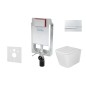 kielle Genesis - Ensemble bâti-support, cuvette Arkas I, abattant WC softclose et plaque Gemini I, chrome 30505SZ02 kielle Genesis - Ensemble bâti-support, cuvette Arkas I, abattant WC softclose et plaque Gemini I, chrome 30505SZ02