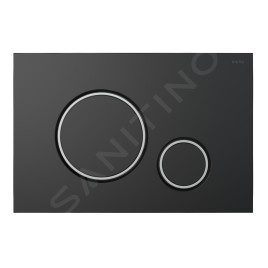 kielle Genesis - Ensemble bâti-support, cuvette Arkas I, abattant WC softclose et plaque Gemini II, noir mat / chrome 30505SZ04