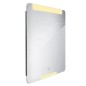 Nimco Miroirs - Miroir avec éclairage LED, 600x800 mm, capteur tactile, aluminium ZP 22002V Nimco Miroirs - Miroir avec éclairage LED, 600x800 mm, capteur tactile, aluminium ZP 22002V