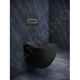 Ravak Chrome - WC suspendu, RimOff, noir mat X01794