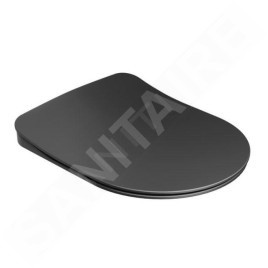 Ravak Chrome - Abattant WC, SoftClose, noir mat X01795