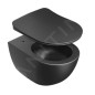 Ravak Chrome - Abattant WC, SoftClose, noir mat X01795