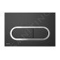 Ravak Chrome - Plaque de déclenchement, noir mat/chrome X01797