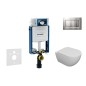 Geberit Kombifix - Set de bâti-support, cuvette Oudee et abattant softclose, plaque de déclenchement Sigma30, chrome mat