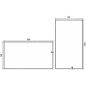 Nimco Miroirs - Miroir avec éclairage LED, 1200x700 mm, aluminium/noir ZPC 13006-90