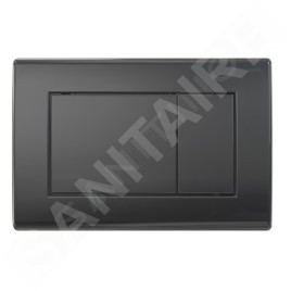 kielle Genesis - Set de bâti-support, cuvette Tesi et abattant SoftClose, plaque de déclenchement Gemini III noir mat