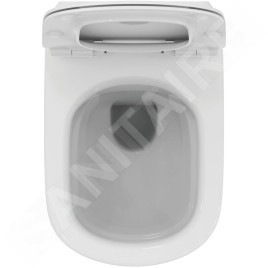 kielle Genesis - Set de bâti-support, cuvette Tesi et abattant SoftClose, plaque de déclenchement Gemini II noir mat/chrome