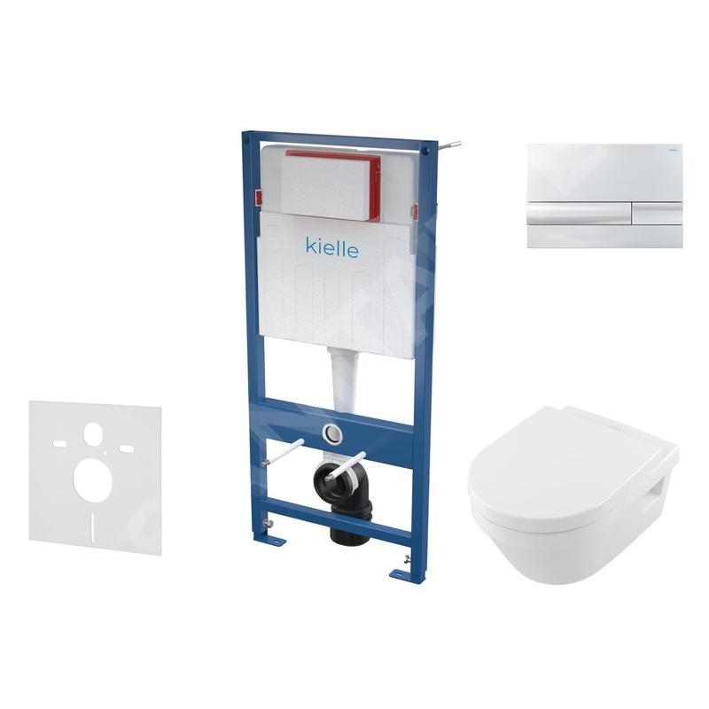 kielle Genesis - Set de bâti-support, cuvette Architectura et abattant softclose, CeramicPlus, plaque de déclenchement Gemini kielle Genesis - Set de bâti-support, cuvette Architectura et abattant softclose, CeramicPlus, plaque de déclenchement Gemini
